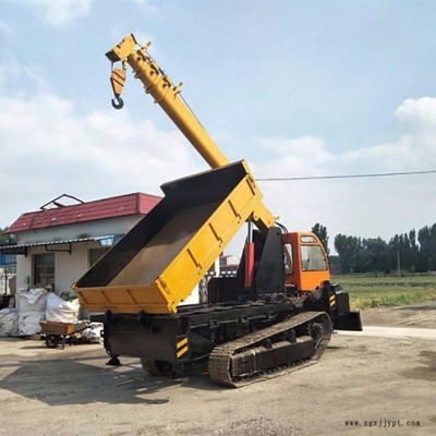 鴻信建筑工程履帶隨車吊 橡膠履帶車載隨車吊車 農(nóng)用自卸履帶隨車起重機  履帶式平板隨車吊