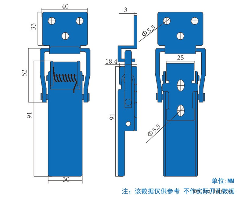 貨車箱儲物箱重型鎖扣機械發(fā)動機彈簧扣五金工業(yè)鎖扣重型木箱扣示例圖2