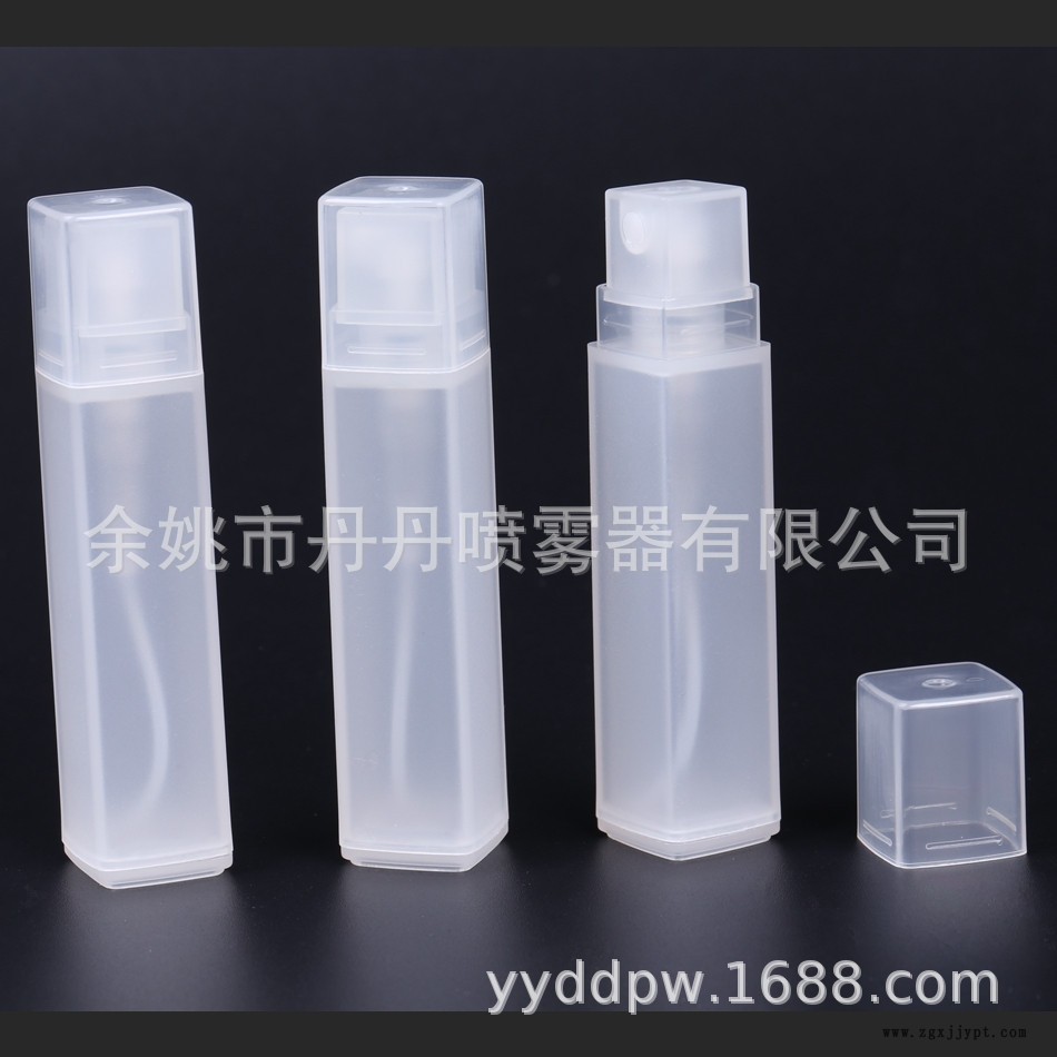 廠家供應(yīng)10ml15ml塑料新款方管噴瓶 試用裝卡扣香水筆 塑料香水瓶示例圖2