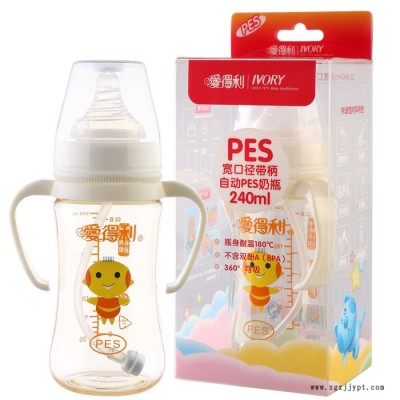 愛得利PES奶瓶寬口徑奶瓶Y1016 240ml