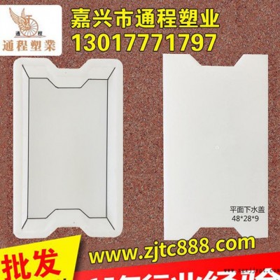 直銷 排水溝蓋板塑料模具 溝渠溝蓋板塑料模具48x28x9