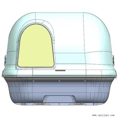 寵物用品注塑模具 貓砂盆塑料外殼開模 半封閉式貓廁所塑膠模具