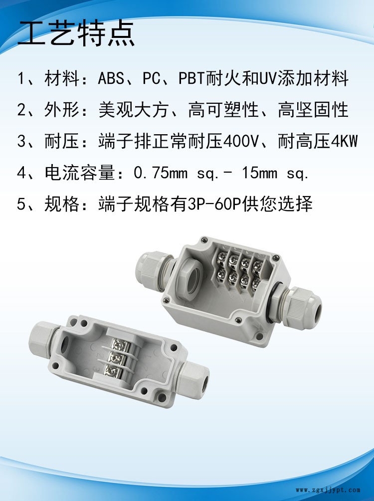 直銷(xiāo)塑料防水接線盒進(jìn)出線盒100*223*75 ABS儀表密封防水盒批發(fā)示例圖3