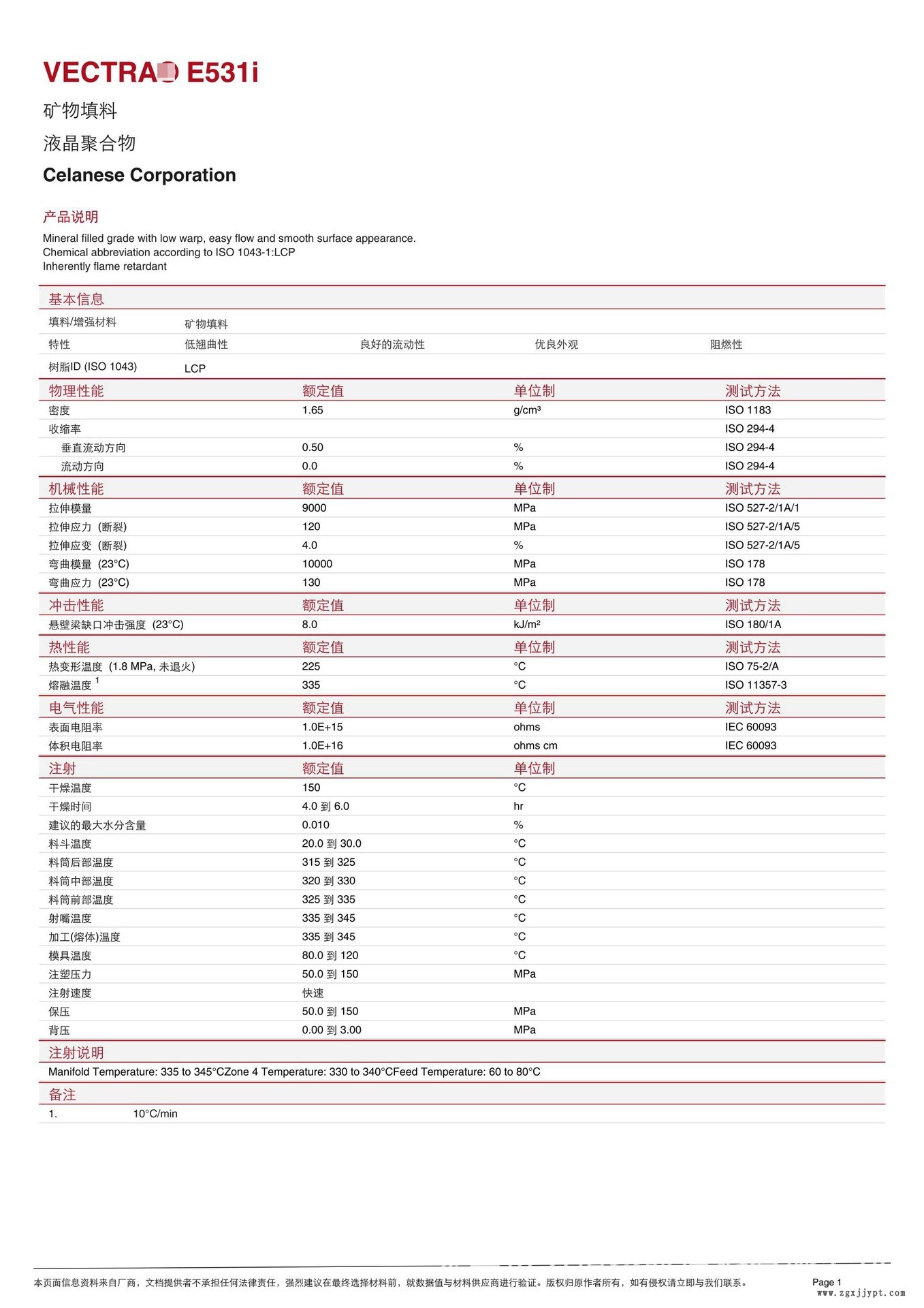 LCP/泰科納/E531i 低翹曲 高流動 SMT對應(yīng) 耐高溫225 度 防火V0示例圖2