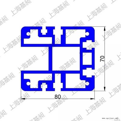 工業(yè)鋁型材導軌 往復機導軌框架異型機械手鋁材80*70鋁合金鋁鎂合金