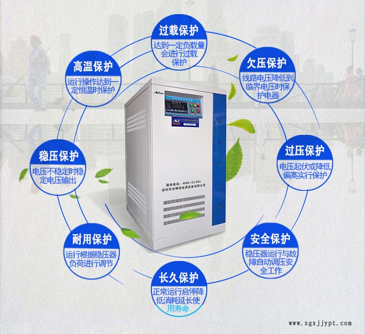 380V全自動交流穩(wěn)壓器80KW工業(yè)數(shù)控機床空壓機穩(wěn)壓電源SBW-80KVA示例圖5